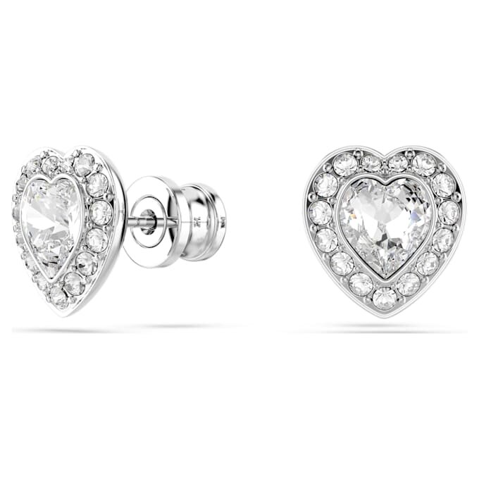 Σκουλαρίκια Ariana Grande X Swarovski με κρύσταλλα διαφόρων κοπών, σε σχήμα καρδιάς, λευκά, επιχρυσωμένα με ρόδιο Σκουλαρίκια Ariana Grande X Swarovski με κρύσταλλα διαφόρων κοπών, σε σχήμα καρδιάς, λευκά, επιχρυσωμένα με ρόδιο