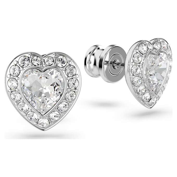 Σκουλαρίκια Ariana Grande X Swarovski με κρύσταλλα διαφόρων κοπών, σε σχήμα καρδιάς, λευκά, επιχρυσωμένα με ρόδιο Σκουλαρίκια Ariana Grande X Swarovski με κρύσταλλα διαφόρων κοπών, σε σχήμα καρδιάς, λευκά, επιχρυσωμένα με ρόδιο