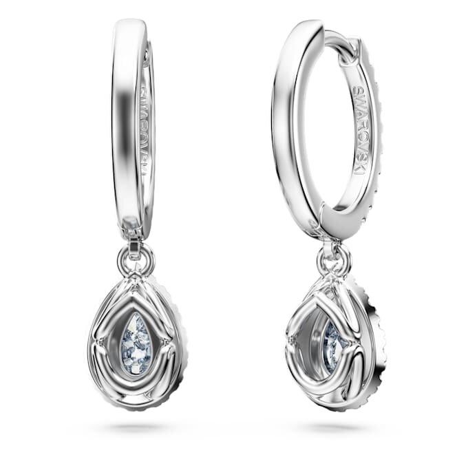Σκουλαρίκια Eternity Drop με διαμάντια εργαστηριακής καλλιέργειας 1,25 καράτια συνολικά, σχήμα αχλαδιού, λευκόχρυσο 14 καρατίων Σκουλαρίκια Eternity Drop με διαμάντια εργαστηριακής καλλιέργειας 1,25 καράτια συνολικά, σχήμα αχλαδιού, λευκόχρυσο 14 καρατίων