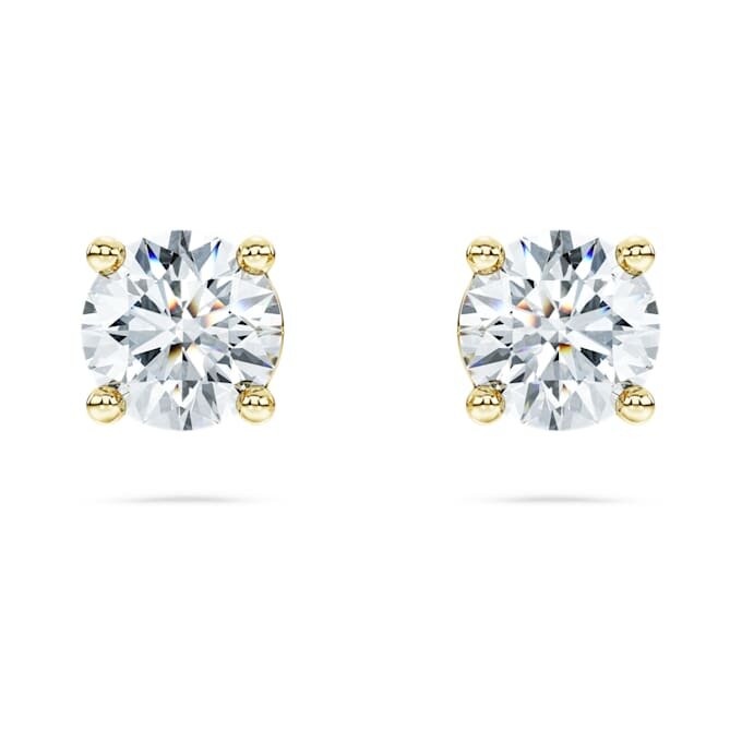 Σκουλαρίκια Eternity Solitaire με διαμάντια εργαστηριακής καλλιέργειας 1 Ct συνολικά, στρογγυλό σχήμα, κίτρινο χρυσό 14K Σκουλαρίκια Eternity Solitaire με διαμάντια εργαστηριακής καλλιέργειας 1 Ct συνολικά, στρογγυλό σχήμα, κίτρινο χρυσό 14K