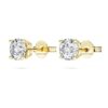 Σκουλαρίκια Eternity Solitaire με διαμάντια εργαστηριακής καλλιέργειας 1 Ct συνολικά, στρογγυλό σχήμα, κίτρινο χρυσό 14K Σκουλαρίκια Eternity Solitaire με διαμάντια εργαστηριακής καλλιέργειας 1 Ct συνολικά, στρογγυλό σχήμα, κίτρινο χρυσό 14K