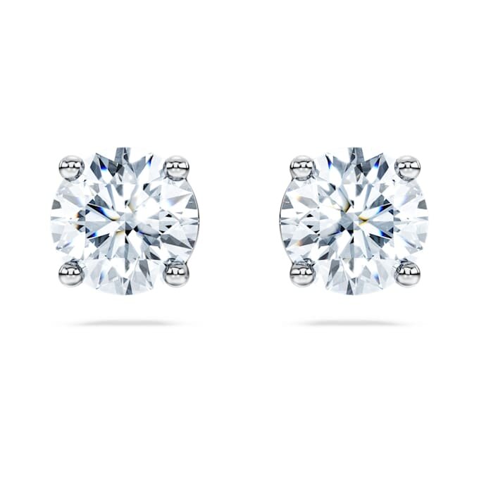 Σκουλαρίκια Eternity Solitaire με διαμάντια εργαστηριακής καλλιέργειας 2 Ct Tw, στρογγυλό σχήμα, λευκόχρυσο 14K Σκουλαρίκια Eternity Solitaire με διαμάντια εργαστηριακής καλλιέργειας 2 Ct Tw, στρογγυλό σχήμα, λευκόχρυσο 14K