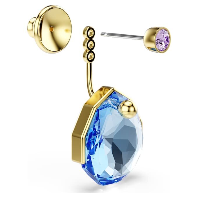 Σκουλαρίκια Gema Blue, επιχρυσωμένα Σκουλαρίκια Gema Blue, επιχρυσωμένα