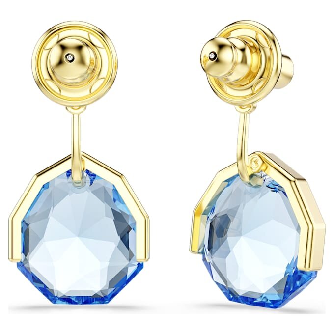 Σκουλαρίκια Gema Blue, επιχρυσωμένα Σκουλαρίκια Gema Blue, επιχρυσωμένα