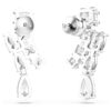Σκουλαρίκια Matrix Drop με μικτή κοπή, λευκά, επιμεταλλωμένα με ρόδιο Σκουλαρίκια Matrix Drop με μικτή κοπή, λευκά, επιμεταλλωμένα με ρόδιο