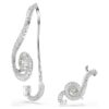 Σκουλαρίκια με κλιπ Ariana Grande X Swarovski, ασύμμετρο σχέδιο, κρυστάλλινη πέρλα, κοπή μπαγκέτ, λευκό, επιμεταλλωμένα με ρόδιο Σκουλαρίκια με κλιπ Ariana Grande X Swarovski, ασύμμετρο σχέδιο, κρυστάλλινη πέρλα, κοπή μπαγκέτ, λευκό, επιμεταλλωμένα με ρόδιο
