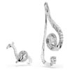 Σκουλαρίκια με κλιπ Ariana Grande X Swarovski, ασύμμετρο σχέδιο, κρυστάλλινη πέρλα, κοπή μπαγκέτ, λευκό, επιμεταλλωμένα με ρόδιο Σκουλαρίκια με κλιπ Ariana Grande X Swarovski, ασύμμετρο σχέδιο, κρυστάλλινη πέρλα, κοπή μπαγκέτ, λευκό, επιμεταλλωμένα με ρόδιο