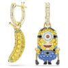 Σκουλαρίκια Minions Stuart και Μπανάνα με παβέ, μίνι, πολύχρωμα, επιχρυσωμένα Σκουλαρίκια Minions Stuart και Μπανάνα με παβέ, μίνι, πολύχρωμα, επιχρυσωμένα