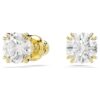 Σκουλαρίκια Stilla με στρογγυλή κοπή, λευκά, επιχρυσωμένα Σκουλαρίκια Stilla με στρογγυλή κοπή, λευκά, επιχρυσωμένα