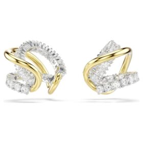 Σκουλαρίκια τύπου «Ear Cuffs» Hyperbola με μικτή κοπή, λευκά, φινίρισμα από μείγμα μετάλλων Σκουλαρίκια τύπου «Ear Cuffs» Hyperbola με μικτή κοπή, λευκά, φινίρισμα από μείγμα μετάλλων