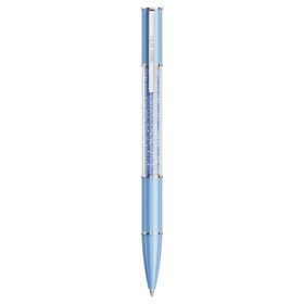 Στυλό Crystalline Ballpoint Pen με κρύσταλλα Recreated™, μπλε, με μπλε λάκα, επιχρωμιωμένο