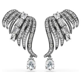 Συλλογή «The Vienna Collection» – Σκουλαρίκια τύπου «Ear Cuff» με μοτίβο φτερού, λευκά, με επίστρωση ρουθηνίου Συλλογή «The Vienna Collection» – Σκουλαρίκια τύπου «Ear Cuff» με μοτίβο φτερού, λευκά, με επίστρωση ρουθηνίου