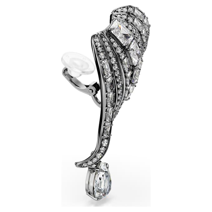 Συλλογή «The Vienna Collection» – Σκουλαρίκια τύπου «Ear Cuff» με μοτίβο φτερού, λευκά, με επίστρωση ρουθηνίου Συλλογή «The Vienna Collection» – Σκουλαρίκια τύπου «Ear Cuff» με μοτίβο φτερού, λευκά, με επίστρωση ρουθηνίου