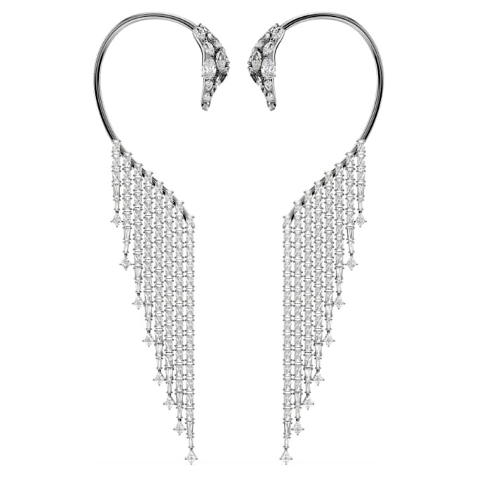 Συλλογή «The Vienna Collection» – Σκουλαρίκια τύπου «Ear Cuffs» Swan, Λευκά, με επίστρωση ρουθηνίου Συλλογή «The Vienna Collection» – Σκουλαρίκια τύπου «Ear Cuffs» Swan, Λευκά, με επίστρωση ρουθηνίου