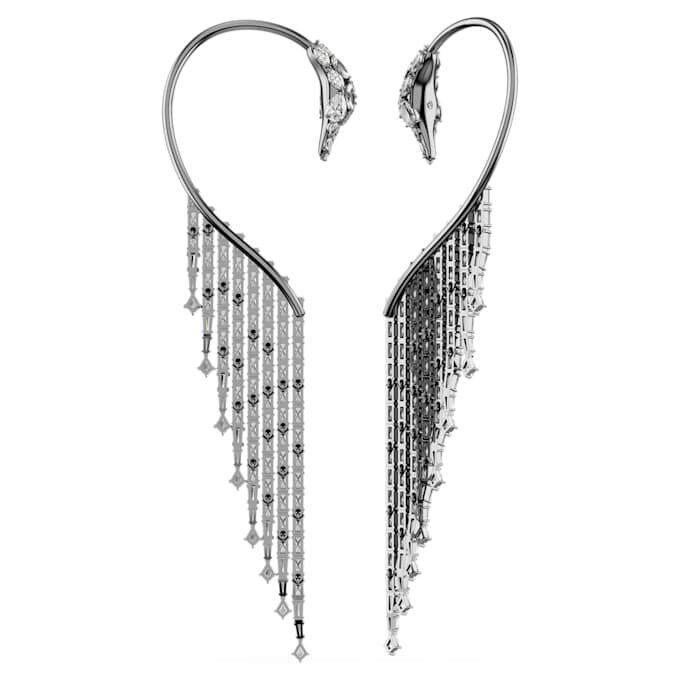 Συλλογή «The Vienna Collection» – Σκουλαρίκια τύπου «Ear Cuffs» Swan, Λευκά, με επίστρωση ρουθηνίου Συλλογή «The Vienna Collection» – Σκουλαρίκια τύπου «Ear Cuffs» Swan, Λευκά, με επίστρωση ρουθηνίου