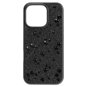 Θήκη για smartphone High με διάσπαρτο σχέδιο, iPhone® 16 Pro, Μαύρο