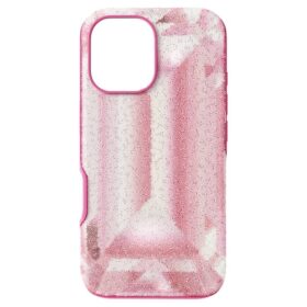 Θήκη για smartphone High με μοτίβο κρυστάλλων, iPhone® 16, ροζ