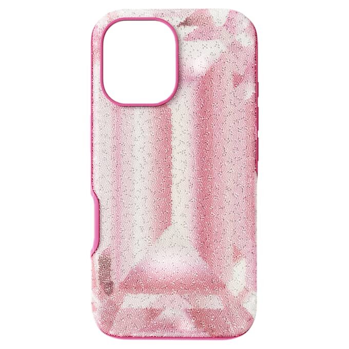 Θήκη για smartphone High με μοτίβο κρυστάλλων, iPhone® 16, ροζ Θήκη για smartphone High με μοτίβο κρυστάλλων, iPhone® 16, ροζ