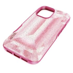 Θήκη για smartphone High με μοτίβο κρυστάλλων, iPhone® 16, ροζ