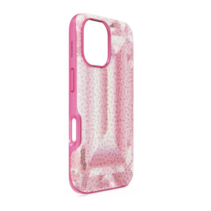 Θήκη για smartphone High με μοτίβο κρυστάλλων, iPhone® 16, ροζ Θήκη για smartphone High με μοτίβο κρυστάλλων, iPhone® 16, ροζ