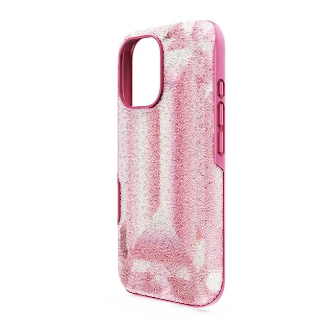 Θήκη για smartphone High με μοτίβο κρυστάλλων, iPhone® 16, ροζ Θήκη για smartphone High με μοτίβο κρυστάλλων, iPhone® 16, ροζ