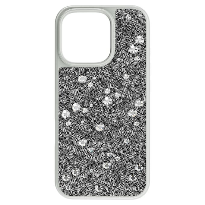 Θήκη για smartphone με διάσπαρτο σχέδιο, iPhone® 16 Pro, ασημί απόχρωση Θήκη για smartphone με διάσπαρτο σχέδιο, iPhone® 16 Pro, ασημί απόχρωση