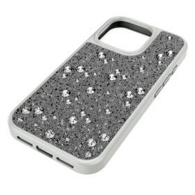Θήκη για smartphone με διάσπαρτο σχέδιο, iPhone® 16 Pro, ασημί απόχρωση