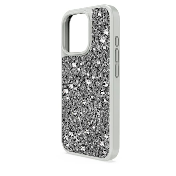 Θήκη για smartphone με διάσπαρτο σχέδιο, iPhone® 16 Pro, ασημί απόχρωση Θήκη για smartphone με διάσπαρτο σχέδιο, iPhone® 16 Pro, ασημί απόχρωση