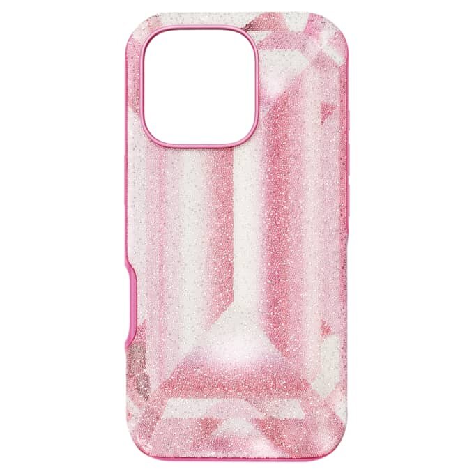 Θήκη για smartphone με μοτίβο κρυστάλλων, iPhone® 16 Pro, ροζ Θήκη για smartphone με μοτίβο κρυστάλλων, iPhone® 16 Pro, ροζ