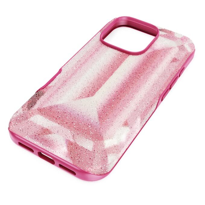 Θήκη για smartphone με μοτίβο κρυστάλλων, iPhone® 16 Pro, ροζ Θήκη για smartphone με μοτίβο κρυστάλλων, iPhone® 16 Pro, ροζ