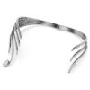 Το κολιέ τύπου choker «Feather» της συλλογής Vienna, λευκό, με επίστρωση ρουθηνίου Το κολιέ τύπου choker «Feather» της συλλογής Vienna, λευκό, με επίστρωση ρουθηνίου