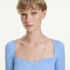 Una Angelic Strandage Crystal Pearl, στρογγυλή κοπή, λευκό, επιχρυσωμένο Una Angelic Strandage Crystal Pearl, στρογγυλή κοπή, λευκό, επιχρυσωμένο