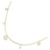 Una Angelic Strandage Crystal Pearl, στρογγυλή κοπή, λευκό, επιχρυσωμένο Una Angelic Strandage Crystal Pearl, στρογγυλή κοπή, λευκό, επιχρυσωμένο