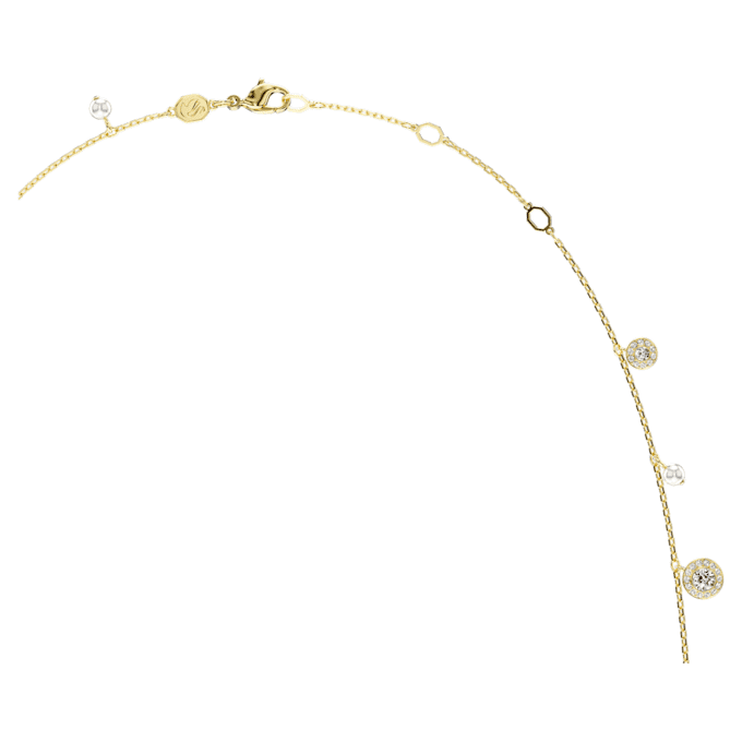 Una Angelic Strandage Crystal Pearl, στρογγυλή κοπή, λευκό, επιχρυσωμένο Una Angelic Strandage Crystal Pearl, στρογγυλή κοπή, λευκό, επιχρυσωμένο