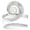 Βραχιόλι Ariana Grande X Swarovski με κρυστάλλινα μαργαριτάρια, κοπή μπαγκέτ, λευκό, επιροδιωμένο Βραχιόλι Ariana Grande X Swarovski με κρυστάλλινα μαργαριτάρια, κοπή μπαγκέτ, λευκό, επιροδιωμένο
