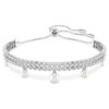 Βραχιόλι Ariana Grande X Swarovski με κρυστάλλινα μαργαριτάρια, στρογγυλή κοπή, λευκό, επιροδιωμένο Βραχιόλι Ariana Grande X Swarovski με κρυστάλλινα μαργαριτάρια, στρογγυλή κοπή, λευκό, επιροδιωμένο