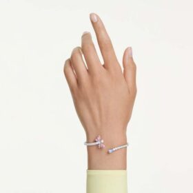 Βραχιόλι Ariana Grande X Swarovski με μικτά κοψίματα, λιβελλούλα, πολύχρωμο, επιροδιωμένο Βραχιόλι Ariana Grande X Swarovski με μικτά κοψίματα, λιβελλούλα, πολύχρωμο, επιροδιωμένο