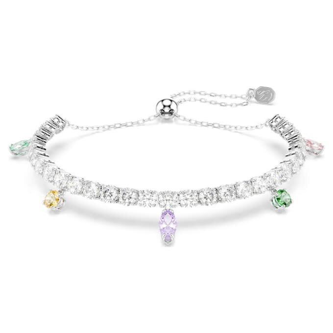 Βραχιόλι Ariana Grande X Swarovski με μικτά κοψίματα, πολύχρωμο, επιροδιωμένο Βραχιόλι Ariana Grande X Swarovski με μικτά κοψίματα, πολύχρωμο, επιροδιωμένο