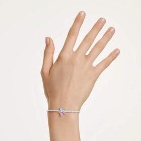 Βραχιόλι Ariana Grande X Swarovski με μικτή κοπή, λουλούδι, πολύχρωμο, επιροδιωμένο Βραχιόλι Ariana Grande X Swarovski με μικτή κοπή, λουλούδι, πολύχρωμο, επιροδιωμένο