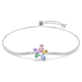 Βραχιόλι Ariana Grande X Swarovski με μικτή κοπή, λουλούδι, πολύχρωμο, επιροδιωμένο Βραχιόλι Ariana Grande X Swarovski με μικτή κοπή, λουλούδι, πολύχρωμο, επιροδιωμένο