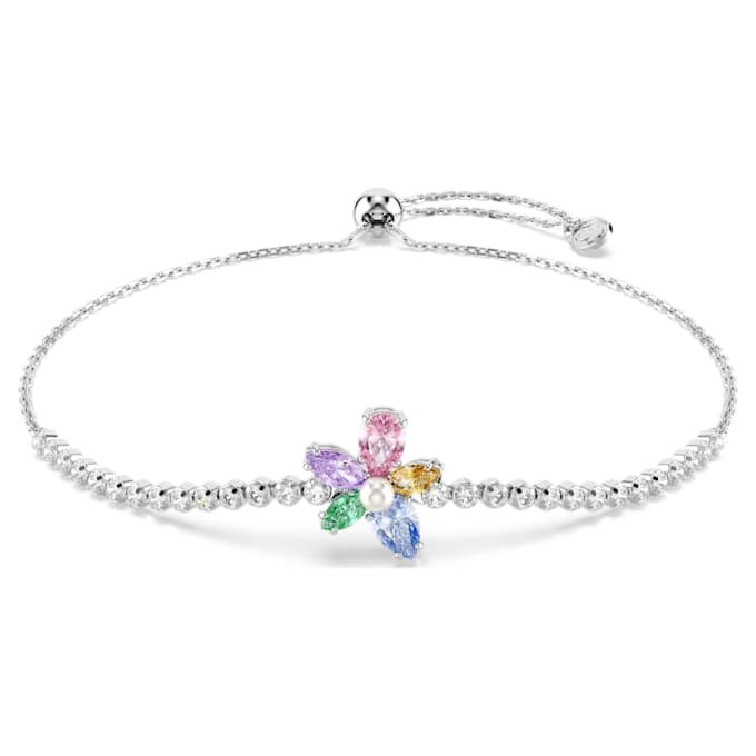 Βραχιόλι Ariana Grande X Swarovski με μικτή κοπή, λουλούδι, πολύχρωμο, επιροδιωμένο Βραχιόλι Ariana Grande X Swarovski με μικτή κοπή, λουλούδι, πολύχρωμο, επιροδιωμένο