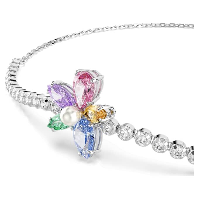 Βραχιόλι Ariana Grande X Swarovski με μικτή κοπή, λουλούδι, πολύχρωμο, επιροδιωμένο Βραχιόλι Ariana Grande X Swarovski με μικτή κοπή, λουλούδι, πολύχρωμο, επιροδιωμένο
