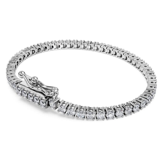 Βραχιόλι Eternity Tennis με διαμάντια εργαστηριακής καλλιέργειας 3 καράτια συνολικά, στρογγυλό σχήμα, λευκόχρυσο 14K Βραχιόλι Eternity Tennis με διαμάντια εργαστηριακής καλλιέργειας 3 καράτια συνολικά, στρογγυλό σχήμα, λευκόχρυσο 14K