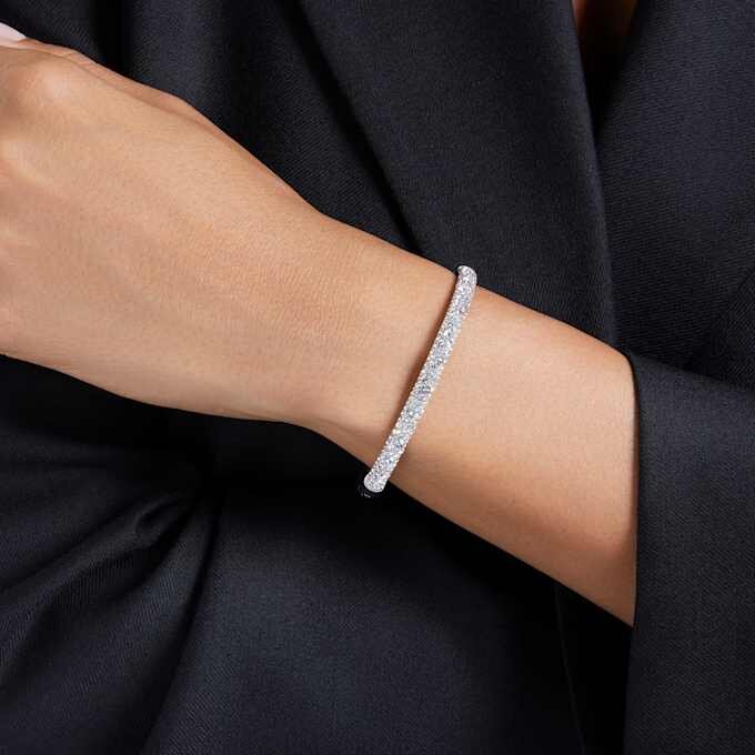 Βραχιόλι Sublima Snow Pavé, Λευκό, με επίστρωση ροδίου Βραχιόλι Sublima Snow Pavé, Λευκό, με επίστρωση ροδίου