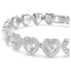 Βραχιόλια Ariana Grande X Swarovski με μικτή κοπή, καρδιά, λευκό, επιροδιωμένο Βραχιόλια Ariana Grande X Swarovski με μικτή κοπή, καρδιά, λευκό, επιροδιωμένο