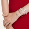 Βραχιόλια Ariana Grande X Swarovski με μικτή κοπή, καρδιά, λευκό, επιροδιωμένο Βραχιόλια Ariana Grande X Swarovski με μικτή κοπή, καρδιά, λευκό, επιροδιωμένο